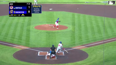 Yohendrick Piñango singles on a ground ball to center fielder Sam Petersen. Jay Harry scores.