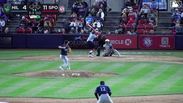 Roynier Hernandez homers (4) on a fly ball to right field.