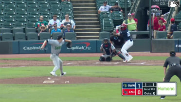Jay Allen II doubles (3) on a line drive to center fielder Lizandro Espinoza. P.J. Higgins scores. Dominic Pitelli scores.