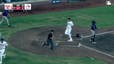 Dustin Harris' inside-the-park homer
