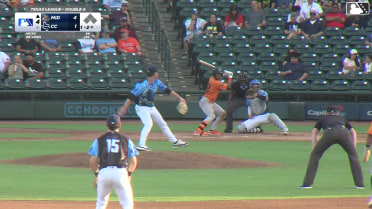Leo De Vries singles on a fly ball to left fielder Joseph Sullivan. Euribiel Angeles scores. Carlos Pacheco to 3rd. Cole Conn to 2nd.