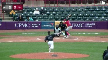 Aeverson Arteaga hit by pitch. Charlie Szykowny scores. Diego Velasquez to 3rd. Drew Cavanaugh to 2nd.