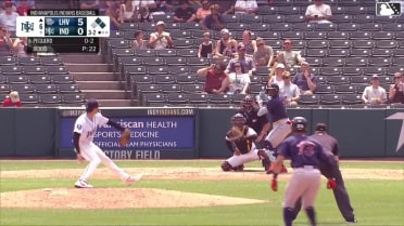 Liover Peguero doubles (20) on a line drive to left fielder Dominic Fletcher. Tommy Pham scores. Dylan Moore scores. Liover Peguero to 3rd.