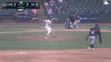 Alberth Palma singles on a ground ball to left fielder Luis De La Cruz. Felix Cotes scores.