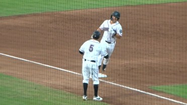 Cam Kozeal launches his first pro homer