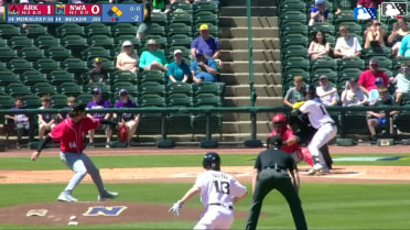 Colton Becker grounds into an unassisted double play, third baseman Caleb Cali to first baseman Hunter Fitz-Gerald. Spencer Nivens out at 3rd. Colton Becker out at 1st.