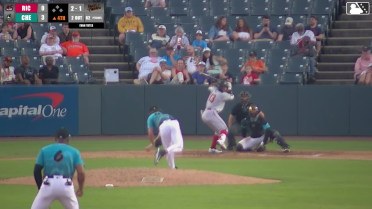 Jean Carlos Sio homers (5) on a fly ball to right field.