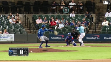 Collin Price homers (10) on a fly ball to left center field.