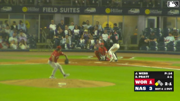 Cooper Pratt singles on a fly ball to right fielder Allan Castro. Jett Williams scores.