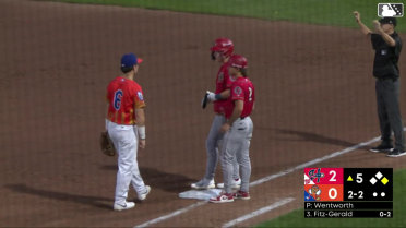Eli Willits' first Double-A hit