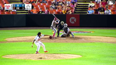 Carter Mathison homers (7) on a fly ball to left field.