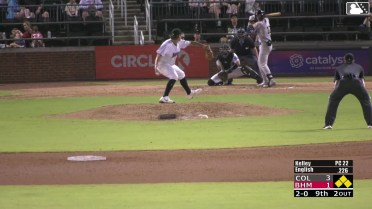 Tristin English doubles (2) on a sharp line drive to center fielder Braden Montgomery. Cal Conley scores. Lizandro Espinoza scores. Luke Waddell scores.