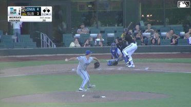 Mason Black In play, run(s) to Kyren Paris