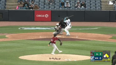 Ricardo Hurtado singles on a sharp line drive to left fielder Charles Davalan. Woody Hadeen scores. Garrett Pennington to 3rd.