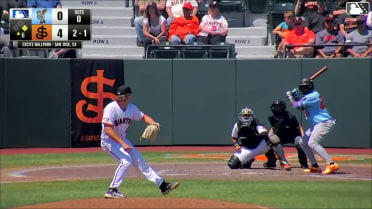 Cesar Quintas homers (7) on a fly ball to left field. Ricardo Cova scores.