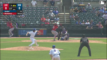 Héctor Rodríguez out on a sacrifice fly to right fielder Dylan Carlson. Blake Dunn scores.