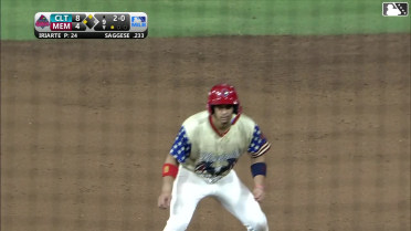 Thomas Saggese singles on a line drive to right fielder Nolan Jones. Colton Ledbetter scores. Jeremy Rivas to 3rd.