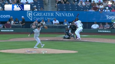LuJames Groover homers (6) on a fly ball to right field.
