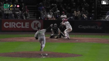 Ryan Sprock out on a sacrifice fly to left fielder Jose Ramos. Jaxson West scores.