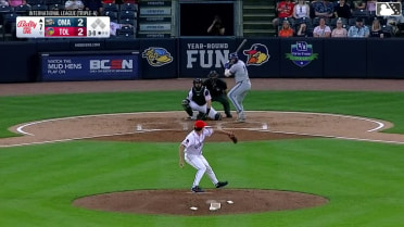Brandon Drury homers (5) on a fly ball to left field.