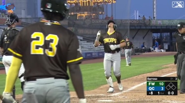 Brandon Valenzuela connects with a solo home run