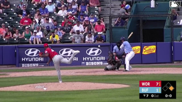 Lenyn Sosa homers (1) on a fly ball to center field. Ismael Munguia scores.