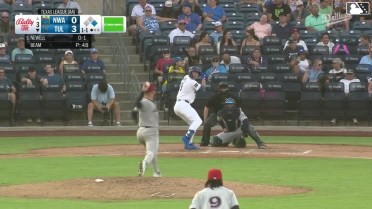 Chris Newell homers (17) on a fly ball to right center field. Zyhir Hope scores.