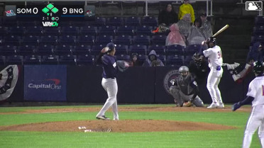 Jose Ramos walks. A.J. Ewing scores. Marco Vargas to 3rd. Chris Suero to 2nd.