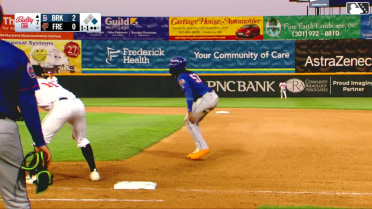 Mitch Voit homers (9) on a fly ball to left field. Jamari Baylor scores.