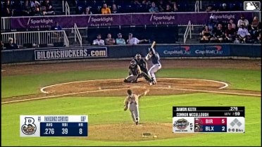 Damon Keith homers (9) on a line drive to left center field.