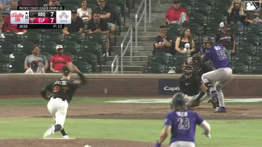 Jordan Beck doubles (7) on a sharp line drive to right fielder Nick Solak. Zac Veen scores.
