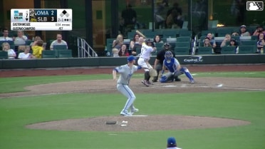 Gustavo Campero singles on a sharp line drive to center fielder John Rave. Christian Moore scores.