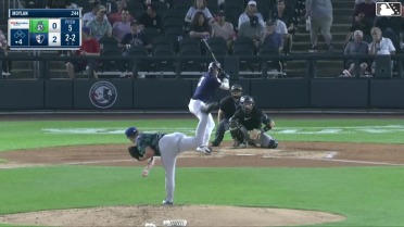 Josh Moylan homers (16) on a fly ball to center field.