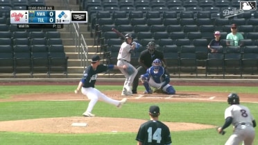 Spencer Nivens flies out to left fielder Chris Newell. Carson Roccaforte scores.
