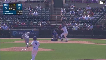 Chas McCormick singles on a ground ball to center fielder Carson Roccaforte. Owen Ayers scores.