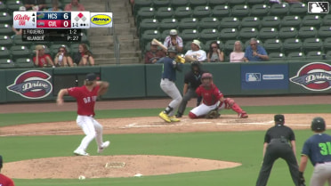 Gleider Figuereo singles on a line drive to right fielder Natanael Yuten. Casey Cook scores.