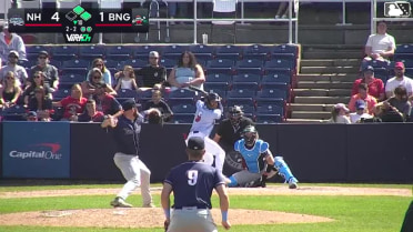 Matt Rudick doubles (5) on a line drive to right fielder Eddie Micheletti Jr. Wyatt Young scores. Chris Suero to 3rd.