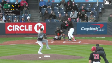 Manuel Beltre doubles (1) on a line drive to left fielder Jack Payton. Dub Gleed scores. Hayden Gilliland to 3rd.