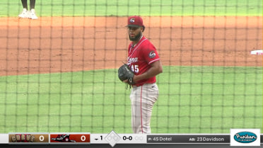 Wilber Dotel's six strikeouts