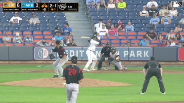 Jacob Cozart grounds out softly, second baseman Max Burt to first baseman Andrew Jenkins. Nick Mitchell scores. Jaison Chourio to 2nd.
