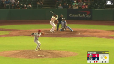 Ethan Salas doubles (4) on a line drive to right fielder Gavin Conticello. Kai Murphy scores.