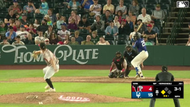 Jose D. Hernandez singles on a line drive to center fielder Pedro Pineda. Eduardo Guerrero scores.