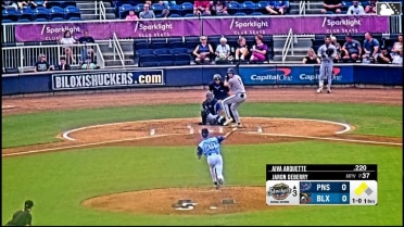 Aiva Arquette singles on a ground ball to shortstop Daniel Guilarte. Dylan Jasso scores. Adrian Santana to 3rd.
