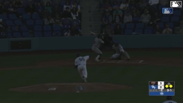 Cameron Nelson out on a sacrifice fly to left fielder Brendan Tunink. Jeremy Ciriaco scores.