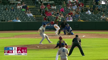 Frainyer Chavez reaches on a fielder's choice, fielded by third baseman Kyle Nevin. Keyber Rodriguez scores. Marcus Lee Sang scores. Jake Snider to 3rd. Frainyer Chavez to 2nd. Throwing error by third baseman Kyle Nevin.