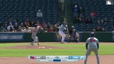 CJ Van Eyk In play, no out to John Rave