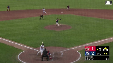 Aaron Parker homers (13) on a fly ball to left center field. Nick Goodwin scores.