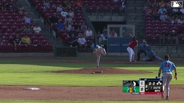 Eduardo Tait homers (16) on a line drive to right field.