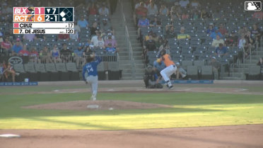 Randy De Jesus homers (1) on a fly ball to left center field.