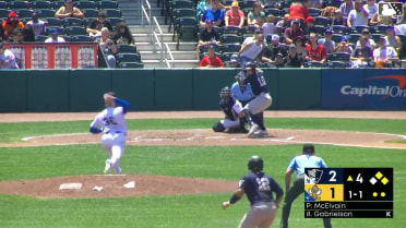 Cole Gabrielson singles on a line drive to right fielder Eddie Micheletti Jr. Miguel Palma scores. Josh Moylan to 3rd.